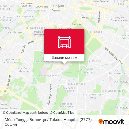 Мбал Токуда Болница / Tokuda Hospital (2777) карта