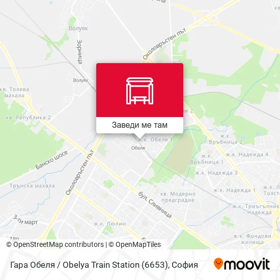 Гара Обеля / Obelya Train Station (6653) карта