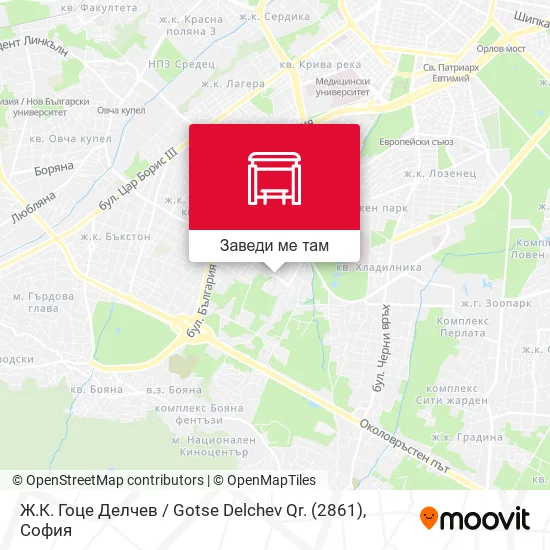 Ж.К. Гоце Делчев / Gotse Delchev Qr. (2861) карта