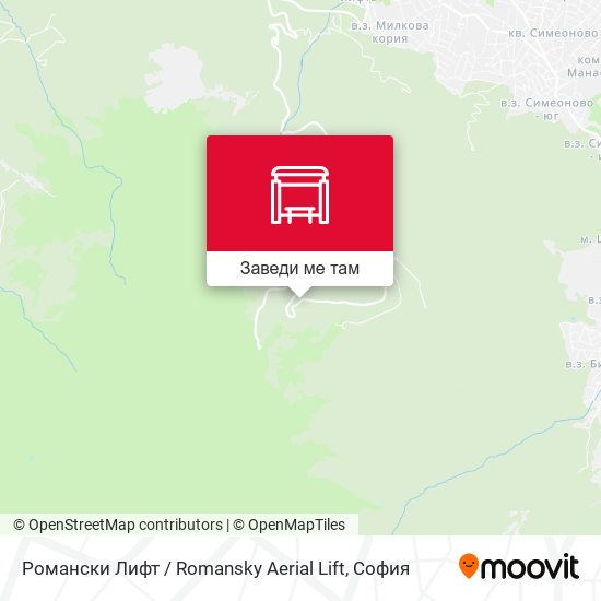 Романски Лифт / Romansky Aerial Lift карта