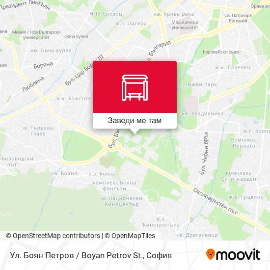 Ул. Боян Петров / Boyan Petrov St. карта