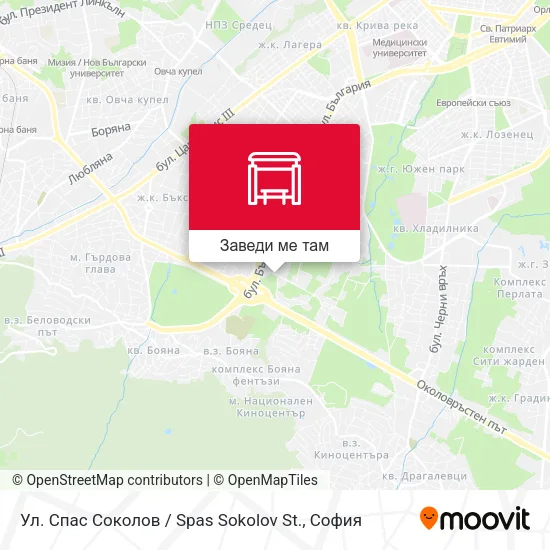 Ул. Спас Соколов / Spas Sokolov St. карта