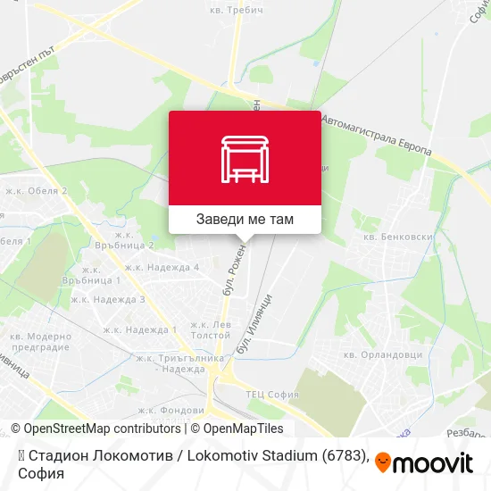 🏟️ Стадион Локомотив / Lokomotiv Stadium (6783) карта