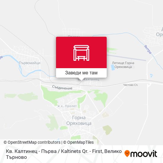 Кв. Калтинец - Първа / Kaltinets Qr. - First карта