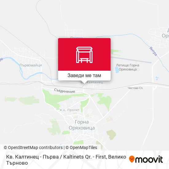 Кв. Калтинец - Първа / Kaltinets Qr. - First карта