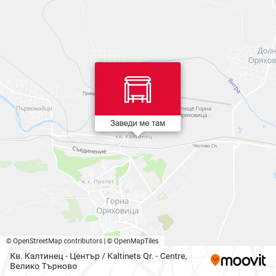 Кв. Калтинец - Център / Kaltinets Qr. - Centre карта