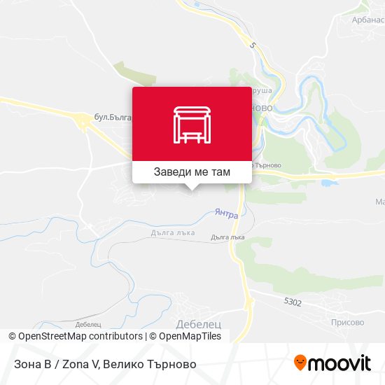 Зона В / Zona V карта