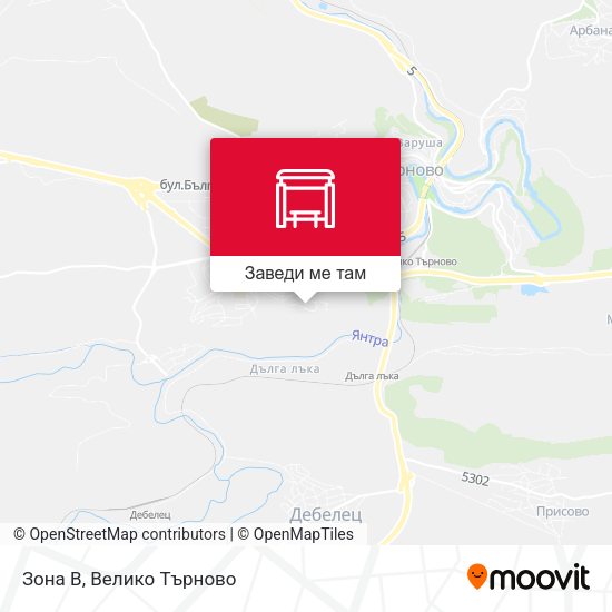 Зона В карта