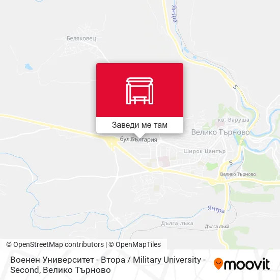 Военен Университет - Втора / Military University - Second карта