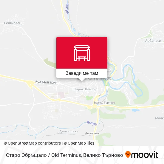 Старо Обръщало / Old Terminus карта