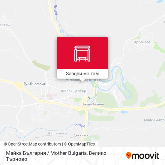 Майка България / Mother Bulgaria карта
