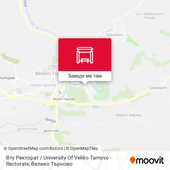 Вту Ректорат / University Of Veliko Tarnovo - Rectorate карта