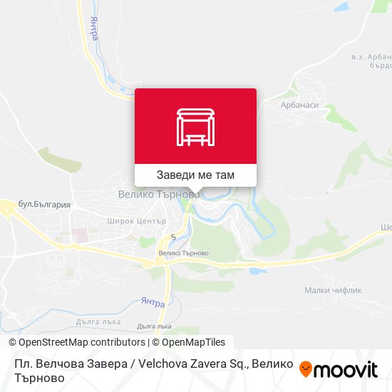 Пл. Велчова Завера / Velchova Zavera Sq. карта