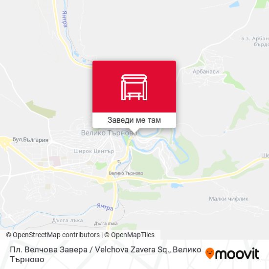 Пл. Велчова Завера / Velchova Zavera Sq. карта