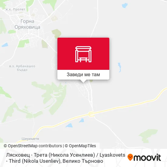 Лясковец - Трета (Никола Усенлиев) / Lyaskovets - Third (Nikola Usenliev) карта