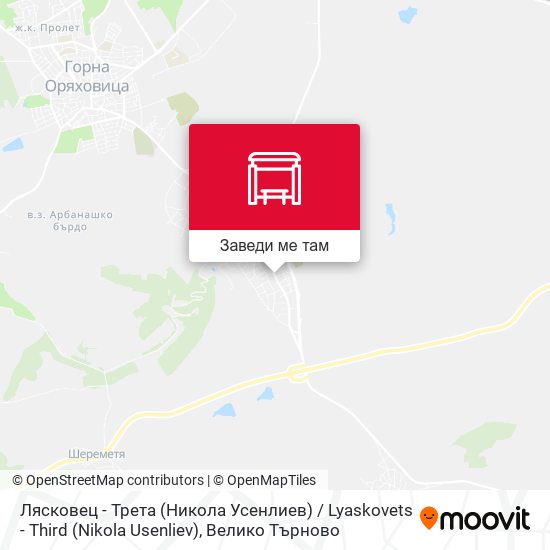 Лясковец - Трета (Никола Усенлиев) / Lyaskovets - Third (Nikola Usenliev) карта