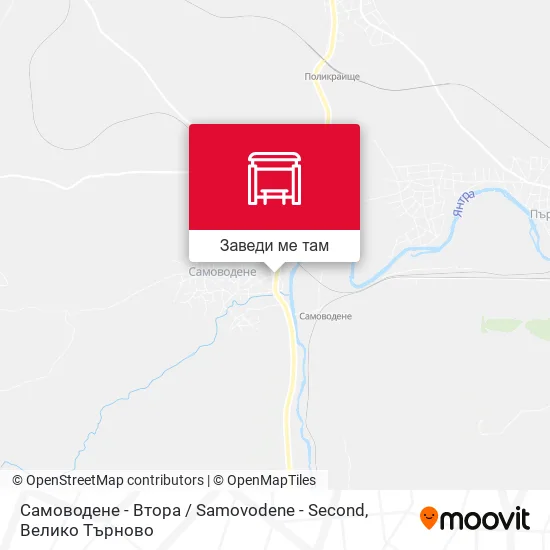 Самоводене - Втора / Samovodene - Second карта