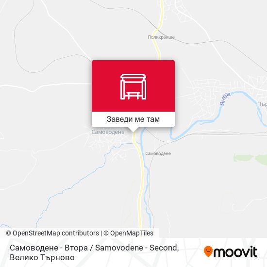 Самоводене - Втора / Samovodene - Second карта