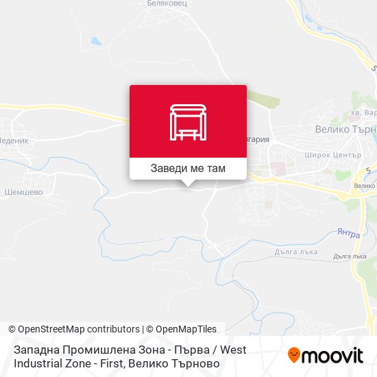 Западна Промишлена Зона - Първа / West Industrial Zone - First карта