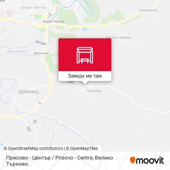 Присово - Център / Prisovo - Centre карта
