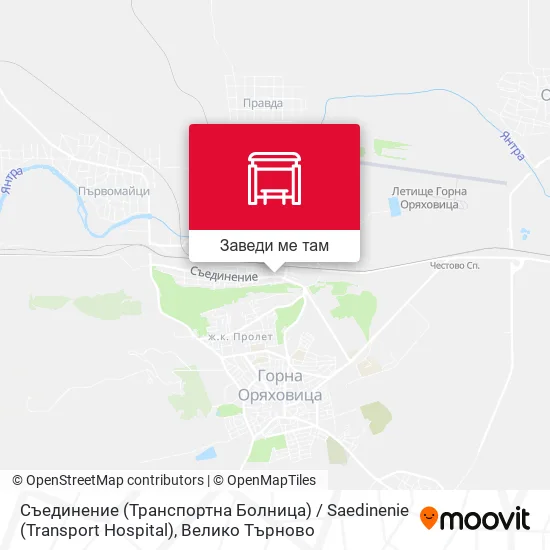 Съединение (Транспортна Болница) / Saedinenie (Transport Hospital) карта