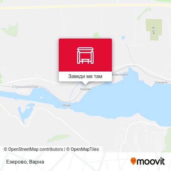 Езерово карта
