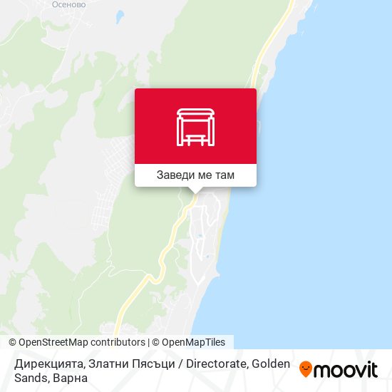 Дирекцията, Златни Пясъци / Directorate, Golden Sands карта