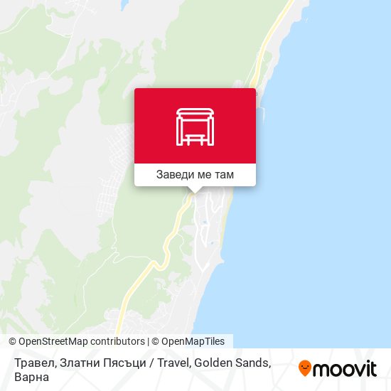 Травел, Златни Пясъци / Travel, Golden Sands карта
