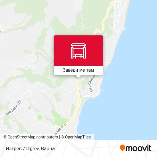 Изгрев / Izgrev карта