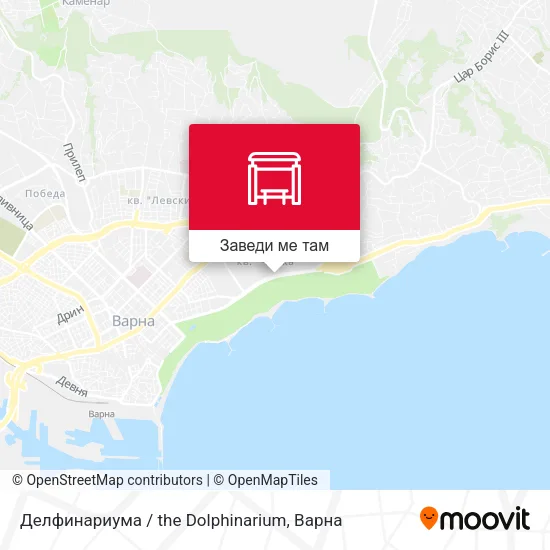 Делфинариума / the Dolphinarium карта