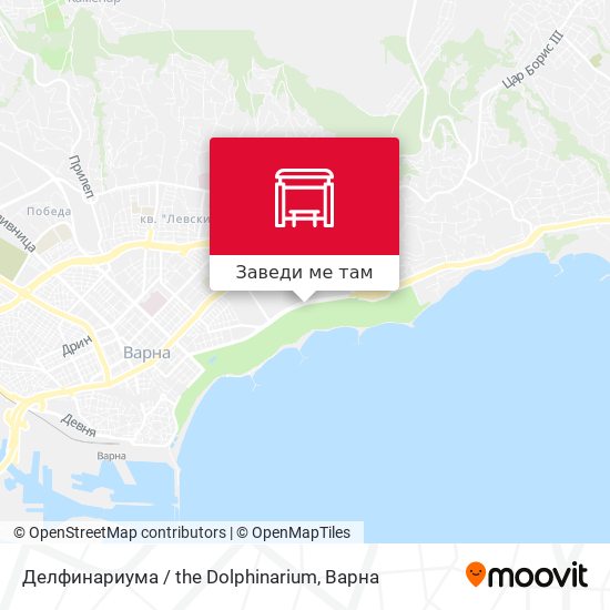 Делфинариума / the Dolphinarium карта