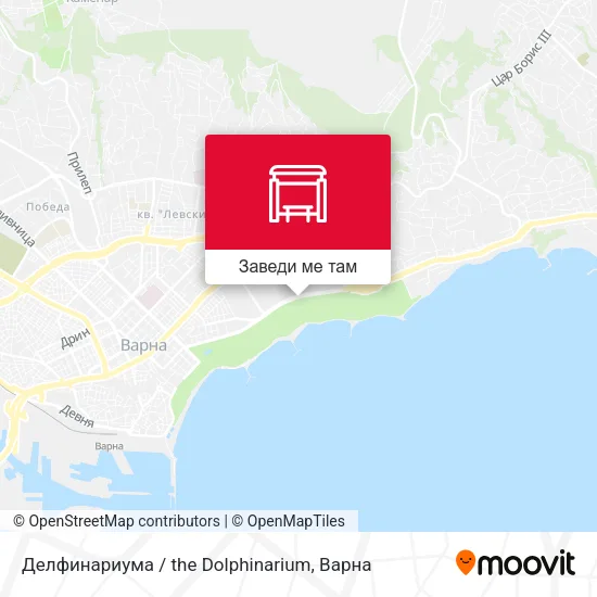 Делфинариума / the Dolphinarium карта