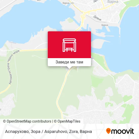 Аспарухово, Зора / Asparuhovo, Zora карта