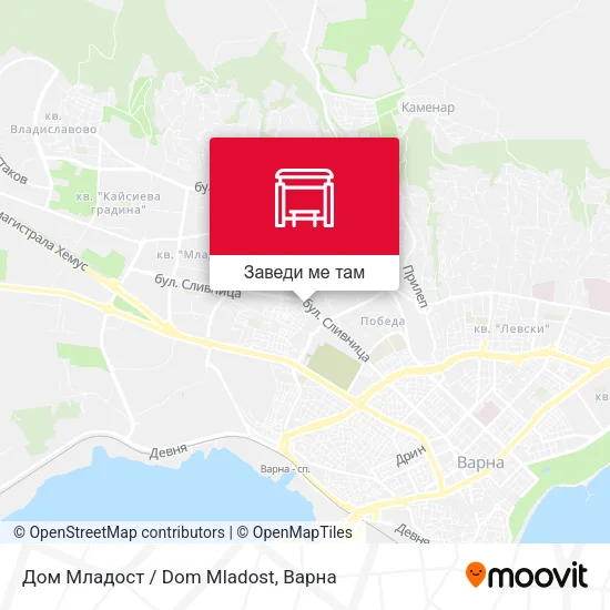 Дом Младост / Dom Mladost карта