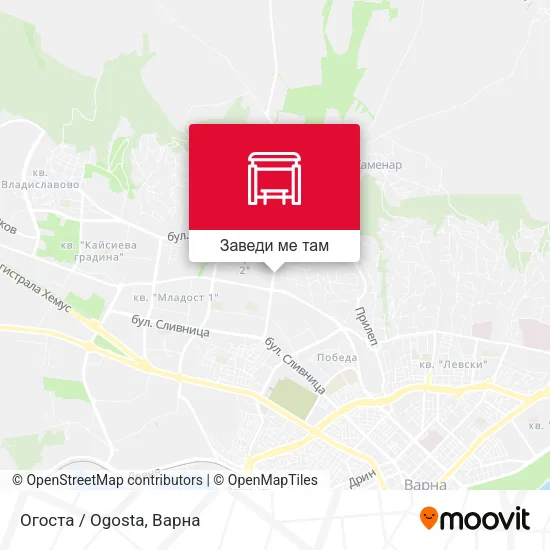 Огоста / Ogosta карта