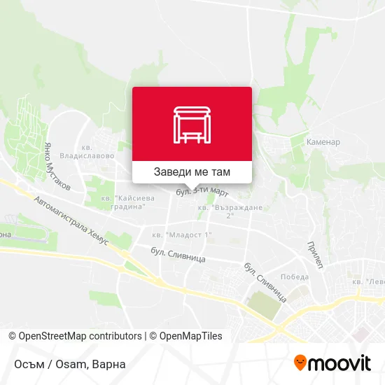 Осъм / Osam карта