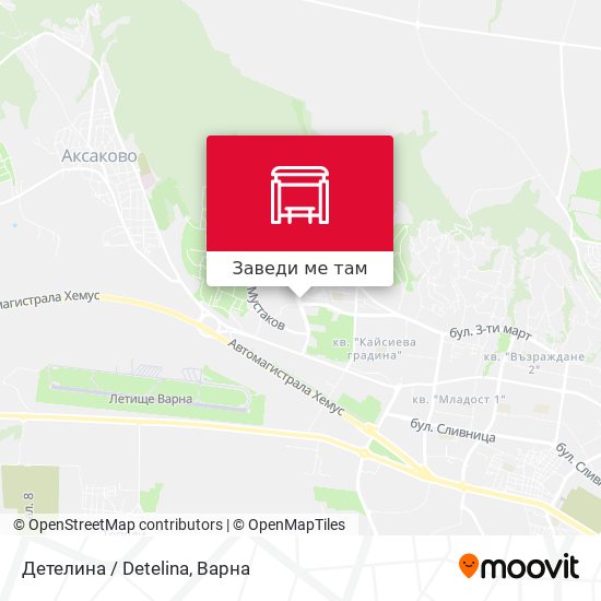 Детелина / Detelina карта