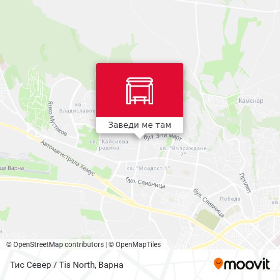 Тис Север / Tis North карта