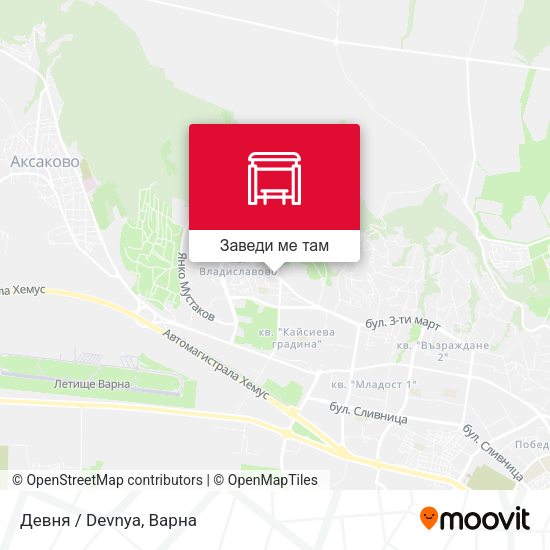 Девня / Devnya карта