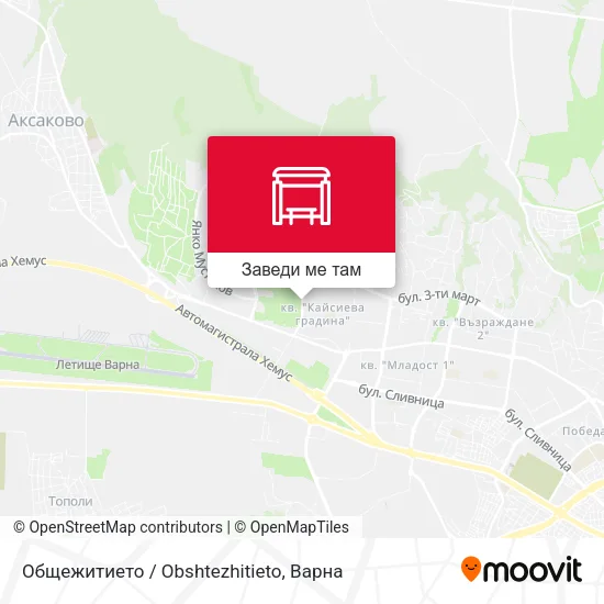 Общежитието / Obshtezhitieto карта