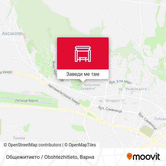 Общежитието / Obshtezhitieto карта