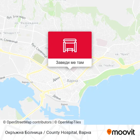 Окръжна Болница / County Hospital карта