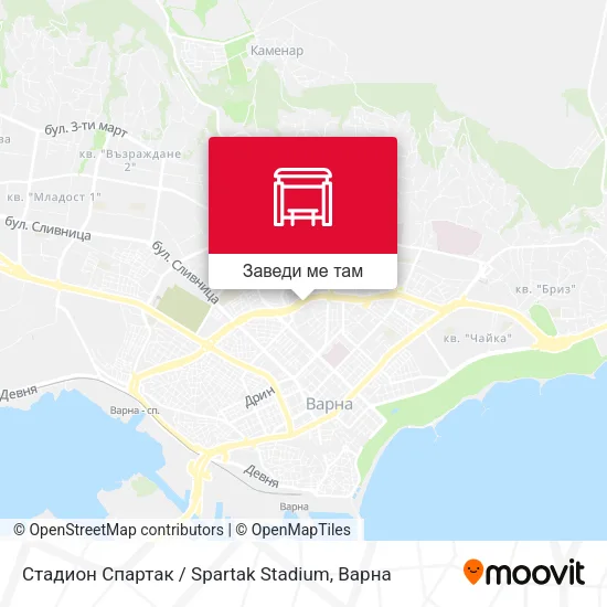 Стадион Спартак / Spartak Stadium карта