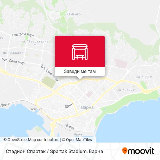 Стадион Спартак / Spartak Stadium карта