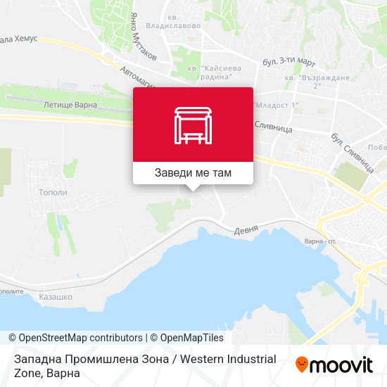 Западна Промишлена Зона / Western Industrial Zone карта
