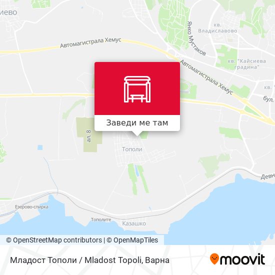 Младост Тополи / Mladost Topoli карта