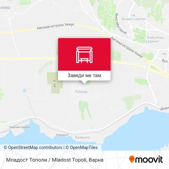 Младост Тополи / Mladost Topoli карта
