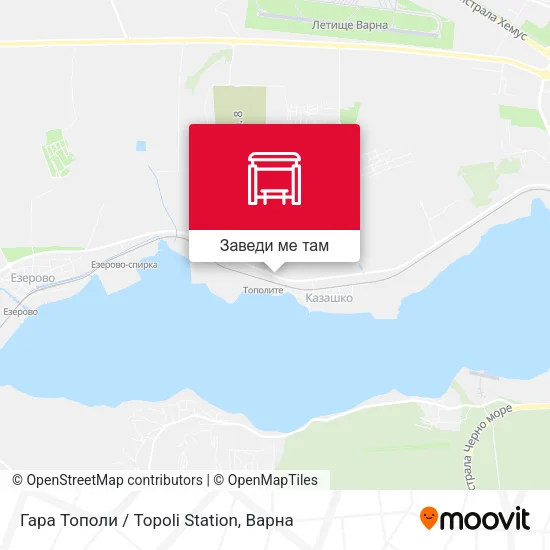 Гара Тополи / Topoli Station карта