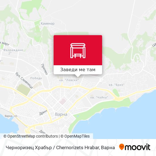 Черноризец Храбър / Chernorizets Hrabar карта