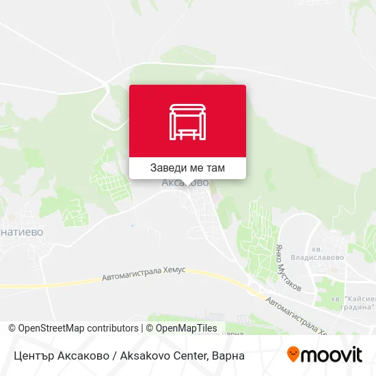 Център Аксаково / Aksakovo Center карта